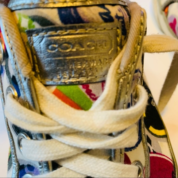 Coach Barrett Graphic Poppy Sneaker sz6 - Picture 12 of 13